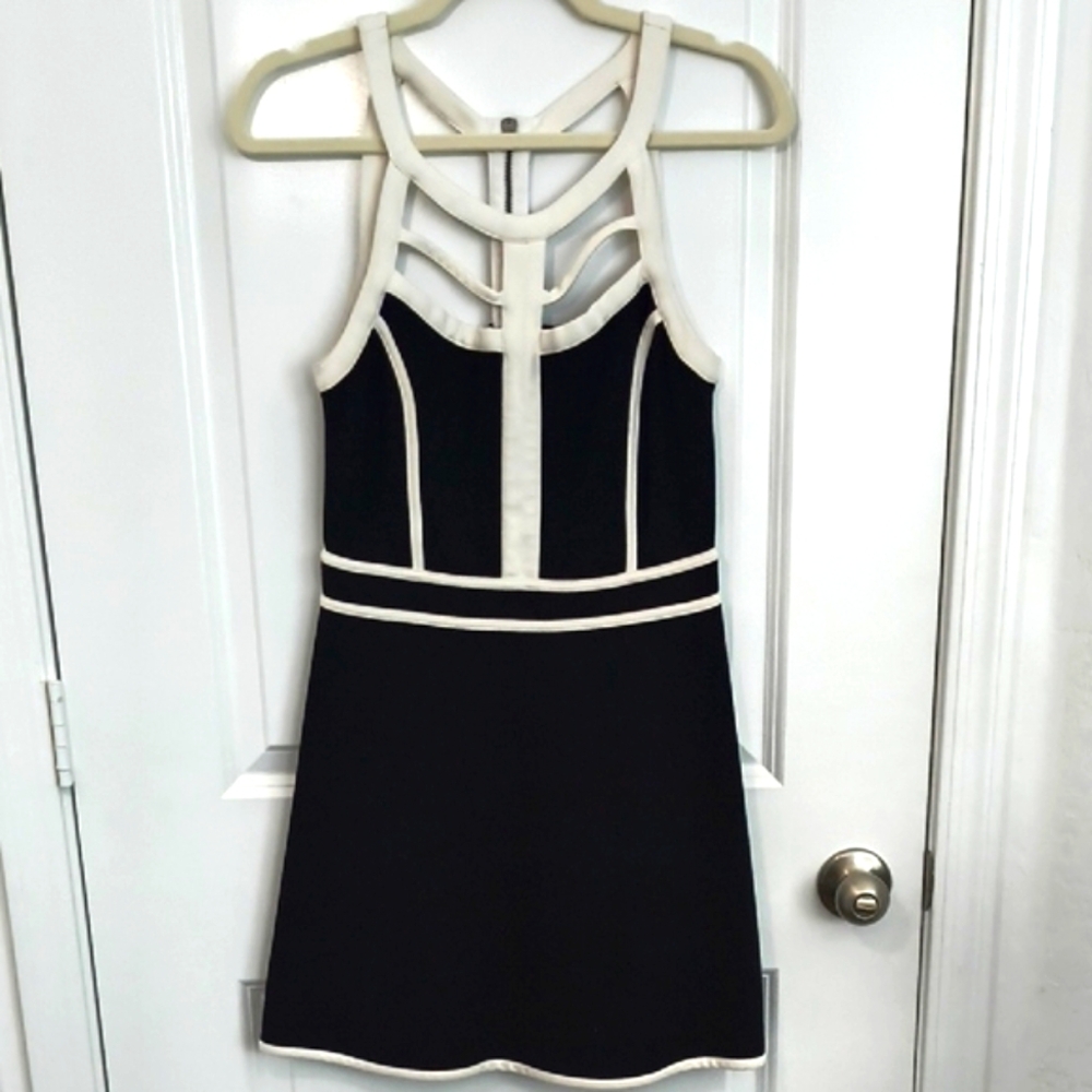 Buffalo David Bitton Black and White A-Line Dress
